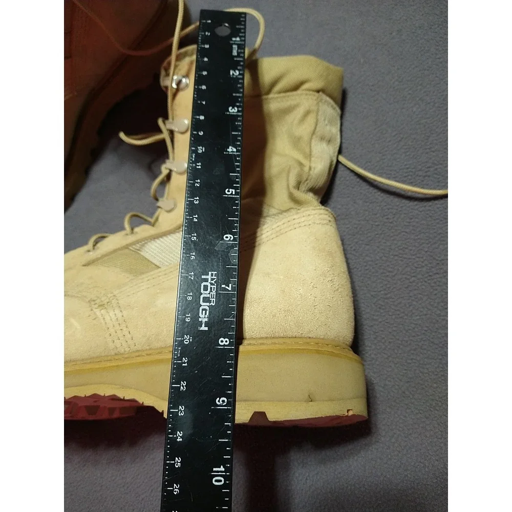Bates Vibram Gor-tex Lace Up Boots Men 10.5 Beige Hiking Military Hunting Durabl